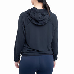 Chaqueta deportiva UV para mujer negra