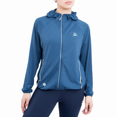 Chaqueta deportiva UV para mujer azul marino