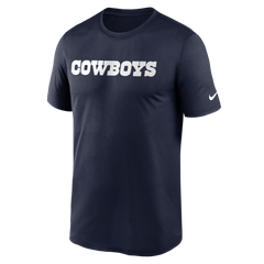 Playera Nike Azul Marino Dallas Cowboys  Wordmark Essential
