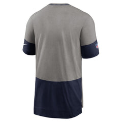 Playera Nike Dallas Cowboys  Sideline Coach Performance Gris con Marino