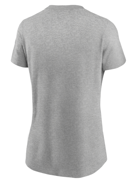 Playera Dallas Cowboys Mujer Nike Logo Essential Gris Jaspeado
