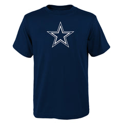 Playera Infantil Dallas Cowboys Logo Essential  Azul Marino