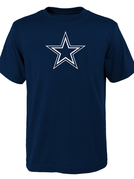 Playera Infantil Dallas Cowboys Logo Essential  Azul Marino