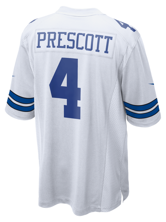 Jersey Nike Blanco Dallas Cowboys  Game Dak Prescott