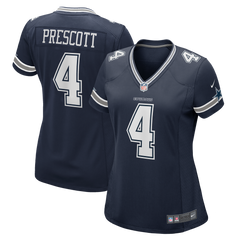 Jersey Nike Dallas Cowboys Mujer  Game Dak Prescott  Azul Marino