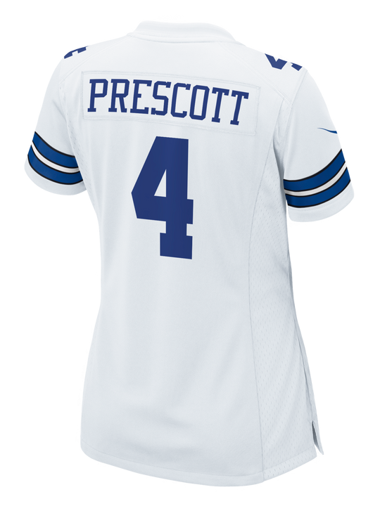 Jersey Dallas Cowboys Mujer Nike Game Dak Prescott  Blanco
