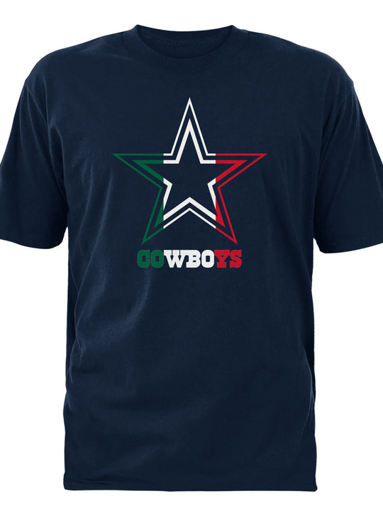 Playera Dallas Cowboys Edición México – Estrella Tricolor