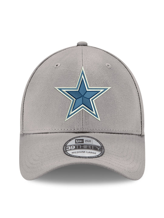 Gorra Gris Dallas Cowboys New Era 39THIRTY Stretch Fit