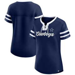 Jersey Dallas Cowboys Mujer Fanatics Lace-Up – Azul Marino/Blanco