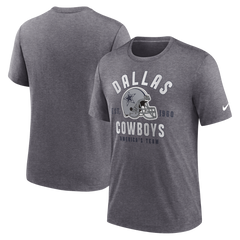 Playera Dallas Cowboys Nike Est. 1960 Helmet Gris Jaspeado