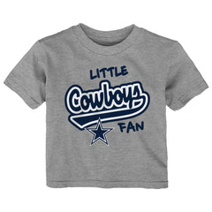 Playera NFL Dallas Cowboys "Little Fan" Toddler T-Shirt – Heather Gray
