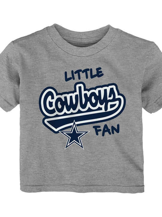 Playera NFL Dallas Cowboys "Little Fan" Toddler T-Shirt – Heather Gray