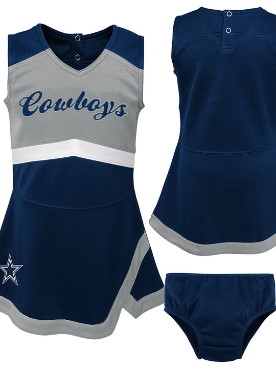 Conjunto Porrista Kids Dallas Cowboys Toddler Cheerleader Set