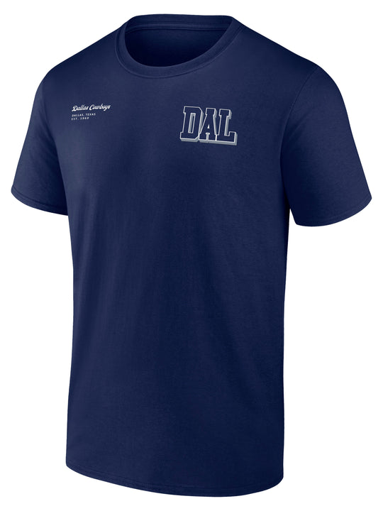 Playera Dallas Cowboys Fanatics Local Pack DAL Map Azul Marino