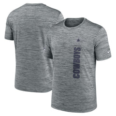 Playera Nike Dallas Cowboys  Legend Sideline Performance Gris Jaspeado