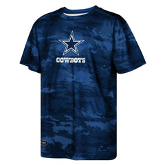 Playera Juvenil Dallas Cowboys NFL Combine Camo Performance  Azul Marino