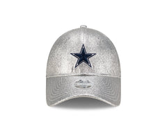 Gorra  New Era Dallas Cowboys Mujer 9FORTY Glitter Shine Plateado