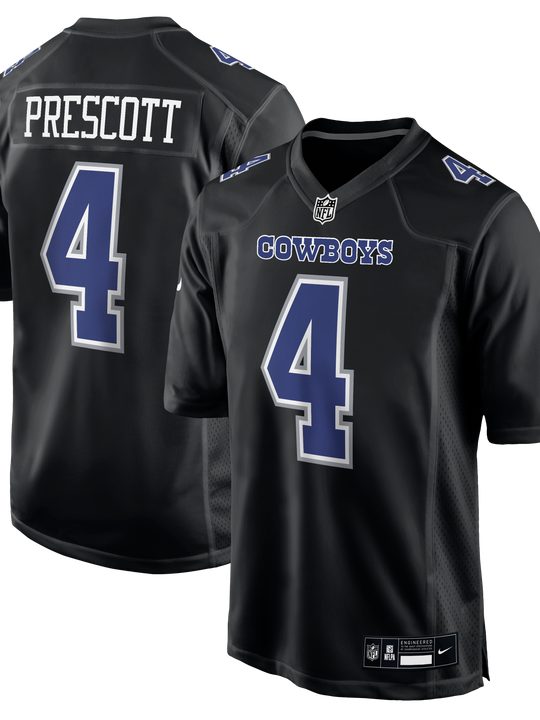 Jersey Dallas Cowboys Nike Game Dak Prescott Black Alternate Edition