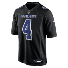 Jersey Dallas Cowboys Nike Game Dak Prescott Black Alternate Edition