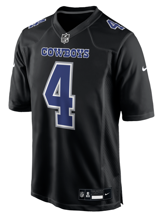 Jersey Dallas Cowboys Nike Game Dak Prescott Black Alternate Edition