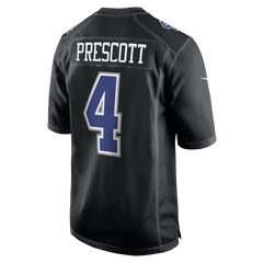 Jersey Dallas Cowboys Nike Game Dak Prescott Black Alternate Edition