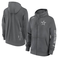 Sudadera Nike Dallas Cowboys  Local Pack Full-Zip Hoodie  Gris Hierro