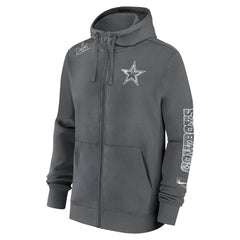 Sudadera Nike Dallas Cowboys  Local Pack Full-Zip Hoodie  Gris Hierro