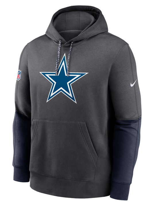Sudadera Dallas Cowboys Nike Icon Logo Colorblock Hoodie  Gris/Marino