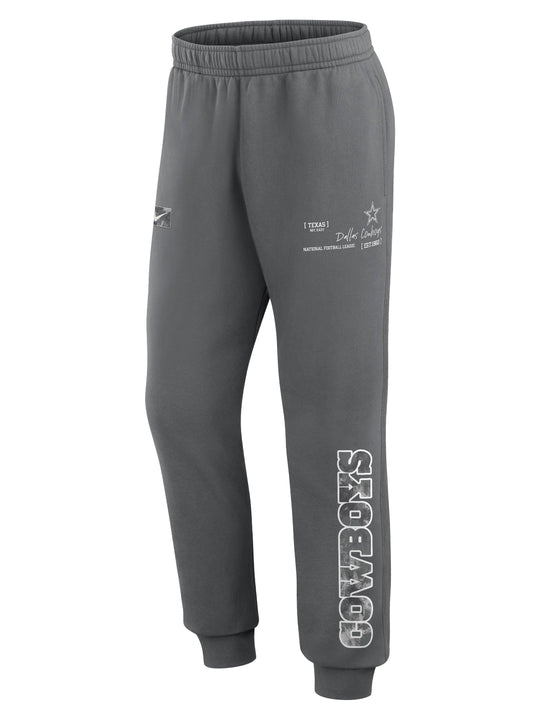 Pants Jogger Nike Dallas Cowboys Gris con Estampado Lateral – Edición Texas Heritage