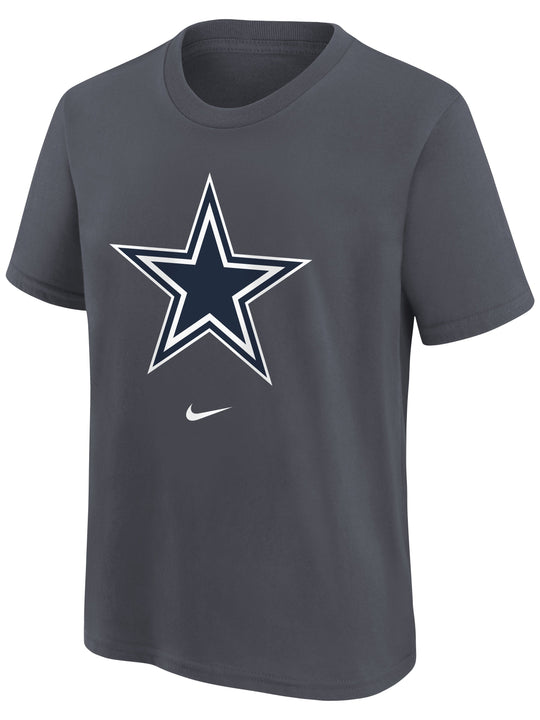 Playera Juvenil Dallas Cowboys Nike Logo Essential  Gris Oscuro