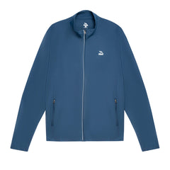 Chaqueta tejida para hombre sin capucha azul marino