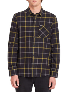 CAMISA CADEN PLAID LS / BLACK / BLK