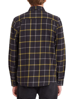 CAMISA CADEN PLAID LS / BLACK / BLK