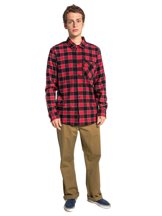 CAMISA SHADOWS FLANNEL LS / BLACK / BLK