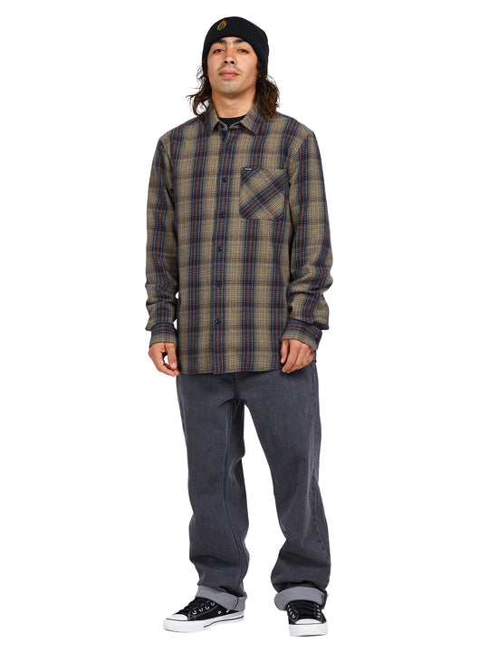 CAMISA HEAVY TWILLS FLANNEL LS - KHA - VOLCOM