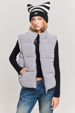 CHAMARRA DESMONTABLE TERRY  GRIS