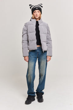 CHAMARRA DESMONTABLE TERRY  GRIS