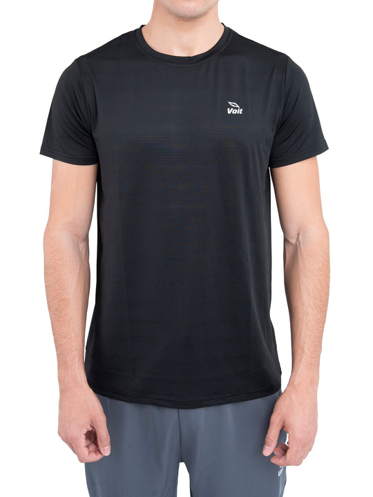 Camiseta deportiva para hombre negra