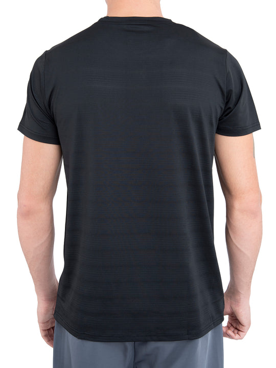 Camiseta deportiva para hombre negra