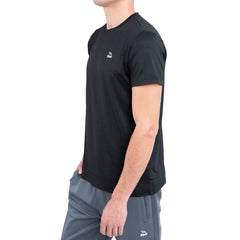 Camiseta deportiva para hombre negra