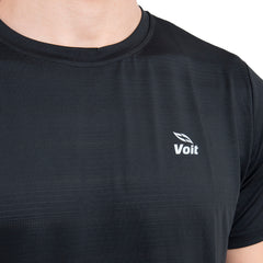 Camiseta deportiva para hombre negra