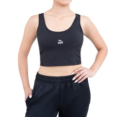 Top de yoga para mujer negro