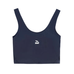 Top de yoga para mujer azul marino