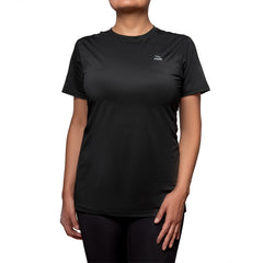 Camiseta deportiva para mujer negra