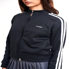 CAMPERA 47 STREET SPORTY NEGRA CON RAYAS